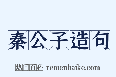 秦公子造句是什么意思的图片
